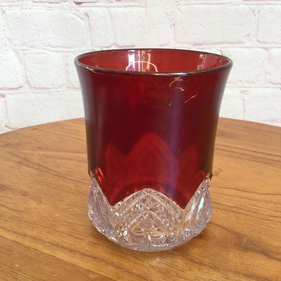 Antique 1908 Ruby Red Flash Glass - Picture 4 of 10
